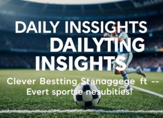 Daily Insights: Smart Betting Strategies for Every Sports Fan Daily Insights: Clever Betting Strategies for Every Sports Enthusiast