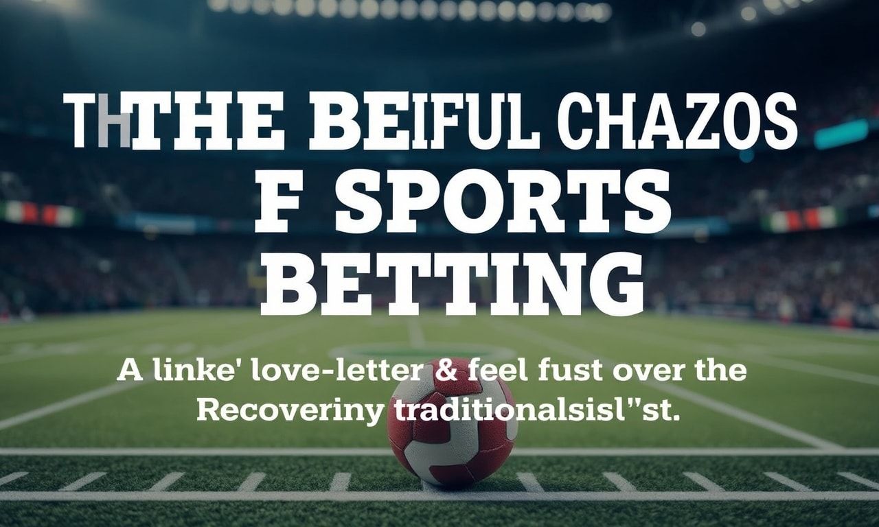 The Beautiful Mess of Sports Betting: A Love Letter from a Recovering Purist