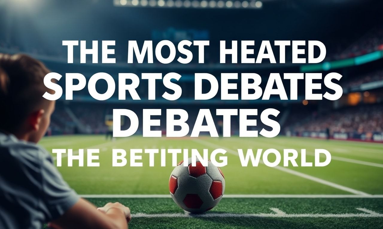 The Hottest Sports Debates That Are Shaking Up the Betting World